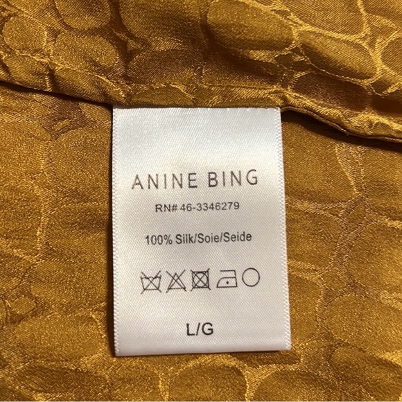 Anine Bing Silk Blouse with neck bow - Picture 4 of 4